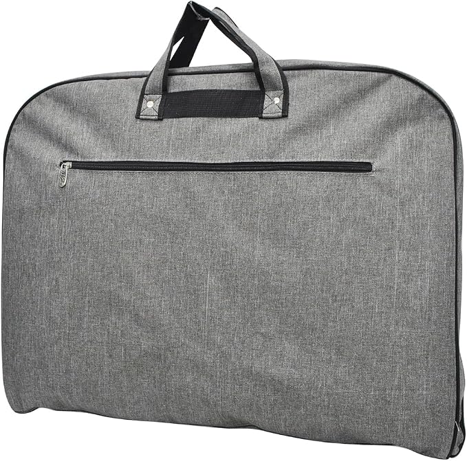 NGIL Travel Hanging Garment Bag (Crosshatch-Gray) | Garment Bag for Girls, Cheer Travel Bag, Dance Competition Bag, Cheer Dance Competition, Beauty Pageant