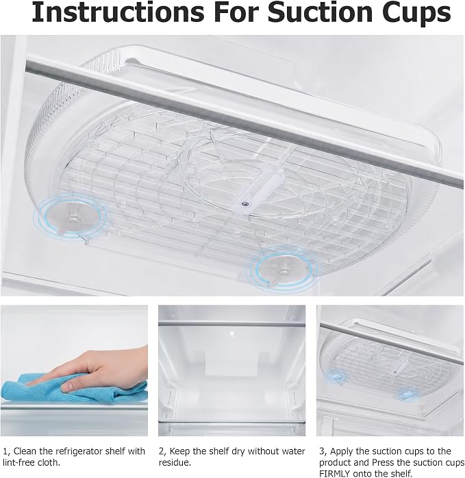Lazy Susan Turntable for Refrigerator, Square Turntable Organizer for Fridge Cabinet, Pantry, Countertop (15.3" x 11.1" Rectangle 1 Pack - Clear)