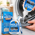 Mold Stain Cleaner Gel, 8 Fl Oz Washing Machine Cleaner with Brush, Mold Cleaner Gel for Front Loader Washing Machine Seal, Bathroom Grout, Kitchen Sink, Shower, Refrigerator Strip