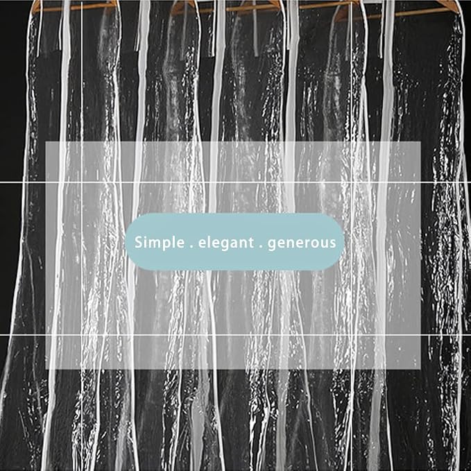 DressGarment Bag, Dirt-Proof Suit Cover Bag with Zipper for Long Dresses, Wedding Dress Garment Bag, Clear Garment Bags for Long Bridal Gown Dress Storage(160cm)