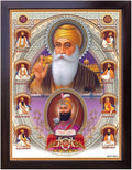 Lord Sikh Guru poster print with frame for Home Decor and Gifting Purpose (229-6)
