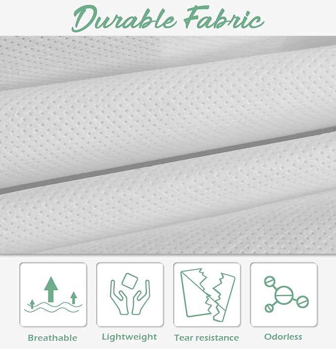 MISSLO 65" Bridal Wedding Gown Dress Garment Bag with Accessories Pouch Large Travel Garment Cover 8" Gusset (White)