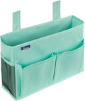 Surblue Caddy Hanging Organizer Bedside Storage Bag for Bunk and Hospital Beds, Green, Small