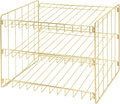 Kitchen Details 3 Tier Can Storage Organizer Rack in Gold