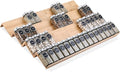 Mulush Bamboo Spice Rack Tray - Spice Drawer Organizer for Kitchen Cabinets Storage and Organization (Jars Not Included, 8 Individual Pieces, Not Adjustable)