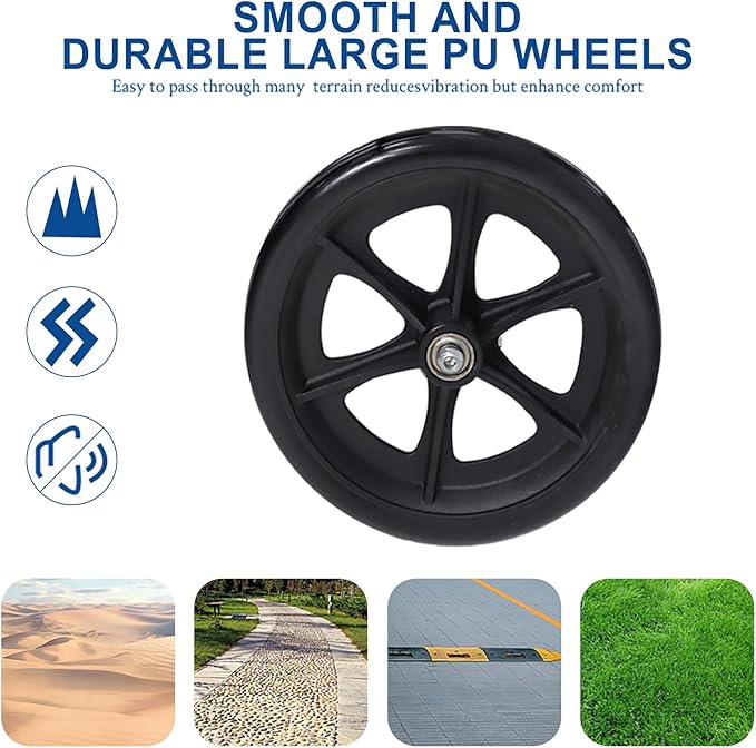 Wheelchairs for Adults,Transport Wheelchair Lightweight Foldable,Portable Wheel Chair Easily fits in The Trunk，The Stable Frame can Support 220 pounds.Suitable for Seniors, and Children.