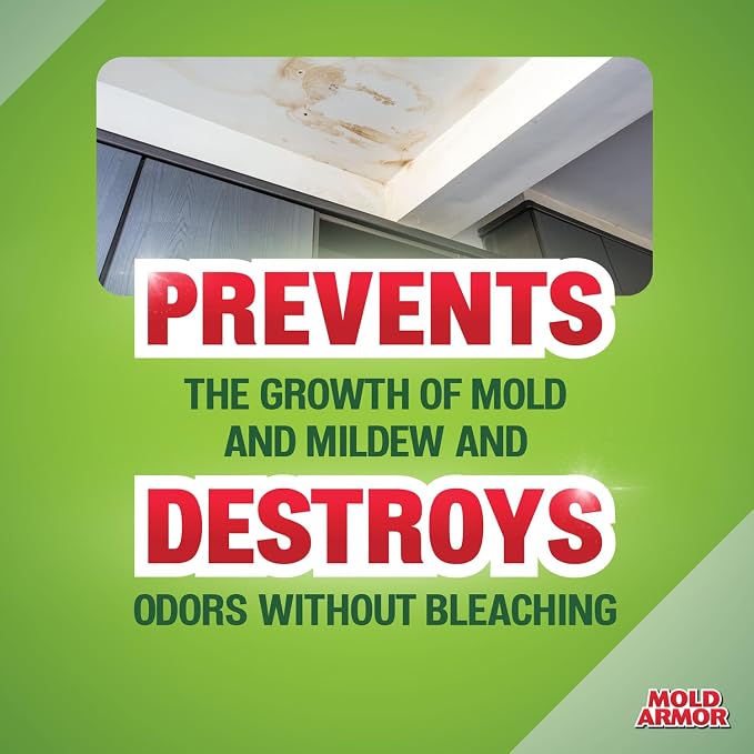 Mold Armor Mold Preventer, Disinfectant and Flood Cleanup, 1 gal., Control & Prevent the Growth of Mold and Mildew, Cleans without Bleaching, Ready to Use