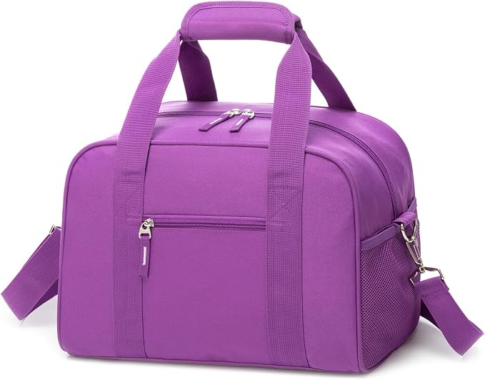 SeaRock 14 inch Small Gym Bag for Men & Women, Mini Duffle Bag for Travel Sports, Lightweight Carry On Duffel Bag, Purple