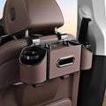 Back Seat Car Organizer,4 in 1 Multifunctional Car Back Seat Storage Box with Drink Cup Holder Tissue Box, for Hold Phone,Snacks, Drinks, Handbag