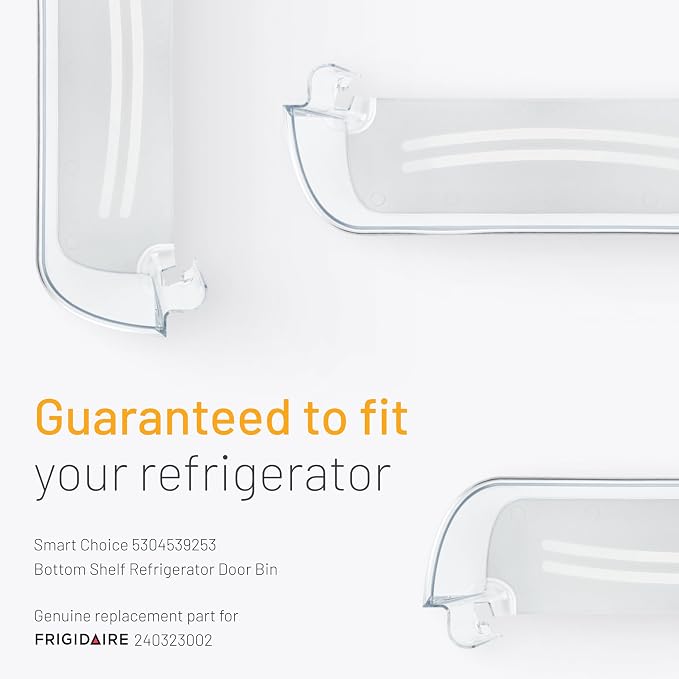 Smart Choice 240323002 Refrigerator Door Bin – Bottom Shelf Replacement for Frigidaire & Kenmore – Exact Fit, NOT Universal – 15.77" x 3.98" x 3.96" – Measure Before Purchase