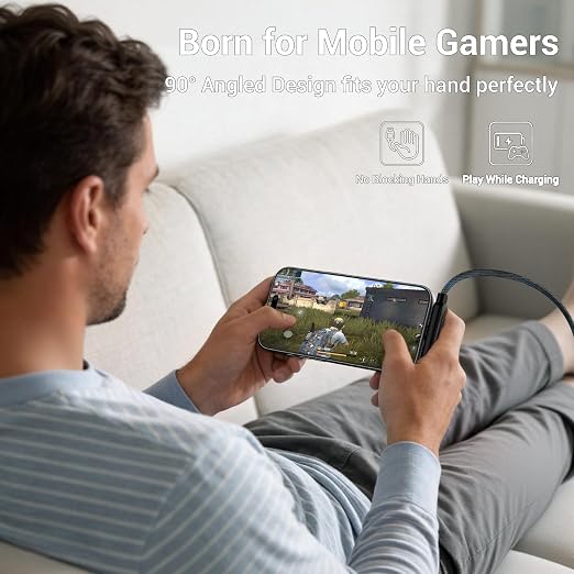 Invisible Holder Charger Cable, 240W PD Fast Charging Cable for Desk, USB-C to USB-C Cable 4.9 FT with 360° Adjustable Metal Stand, 2 in 1 Holder Charger for Gaming, Office, Home