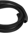 DMiotech 25ft Wire Loom Split Tubing 1 Inch(25.5 Mm) ID, Cord Protectors from Pet Flexible Conduit Cable Management for Office, Home, Garden, Black