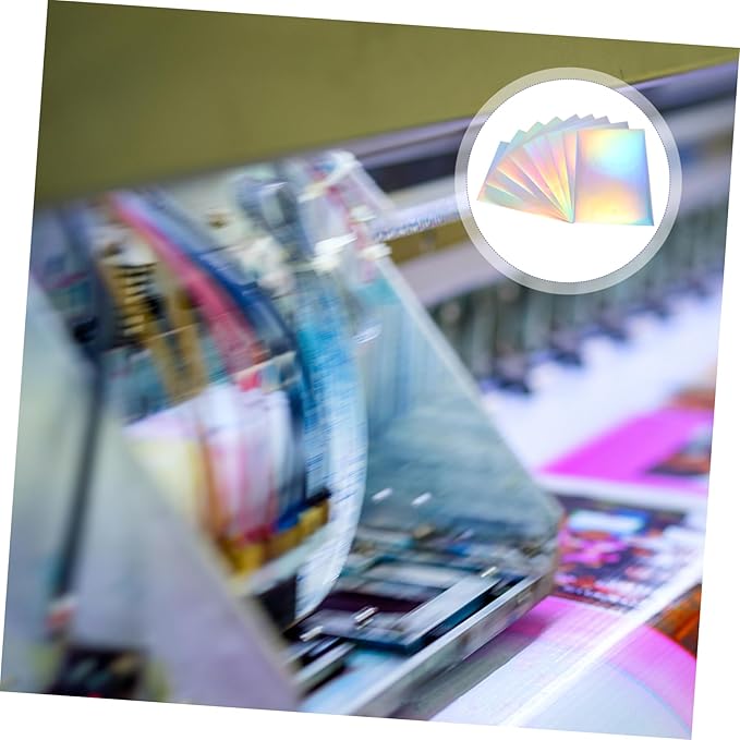Lurrose 20pcs Self-Adhesive Printable Stickers for High-Resolution Labeling for Home Office Supermarkets