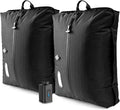 Travel Vacuum Bags with Pump–Electric Wireless Air Pump, Double Layer travel vacuum bags for luggage with IP67 Waterproof (Large size 2PC+Pump)