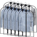 Garment Bags for Hanging Clothes (Set of 12) Suit Cover Travel Garment Bag for Closet Clothes Storage Bag Plastic Suit Bags for Closet Storage Bag with Zipper for Coats, Jackets, Shirts