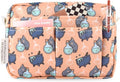Multiple Pockets Portfolio Organizer with Zippered,Storage Pencil Pouch Bag | Waterproof Travel Toiletry Bag,Portable Pencil Pouch for Notebooks,Stationeries,Make-up,Journal Office Art Supplies,PotionCat