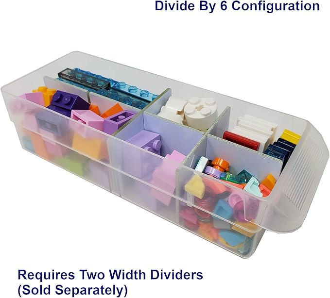 (24-Pack) Small Drawer Configurable Length Dividers compatible with Akro-Mils Plastic Storage Craft Cabinets, (Dividers Only)