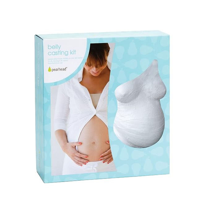 Pearhead Belly Casting Kit, Pregnancy Keepsake Making Kit, Easy DIY Plaster Cast Baby Bump Keepsake, Baby Gift For Expecting Moms and Ideal Nursery Decor, White | Easy DIY Plaster Cast Baby Bump Keepsake, Maternity Craft, Baby Gift For Expecting Moms, ...