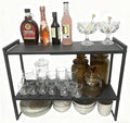 2 Tier Expandable Cabinet Shelf Organizer 14.5-25" L Kitchen Counter Shelf Rack Stand Sink Riser Countertop Storage Black (Normal 7.9”D)