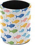 Colorful Fishes Pen Holder Pencil Organizer for Desk, 3.1” x 3.1” x 3.9” Pencil Cup Office Supplies, Large Capacity Cute Pen and Makeup Brush Holder for Home, School, Desktop