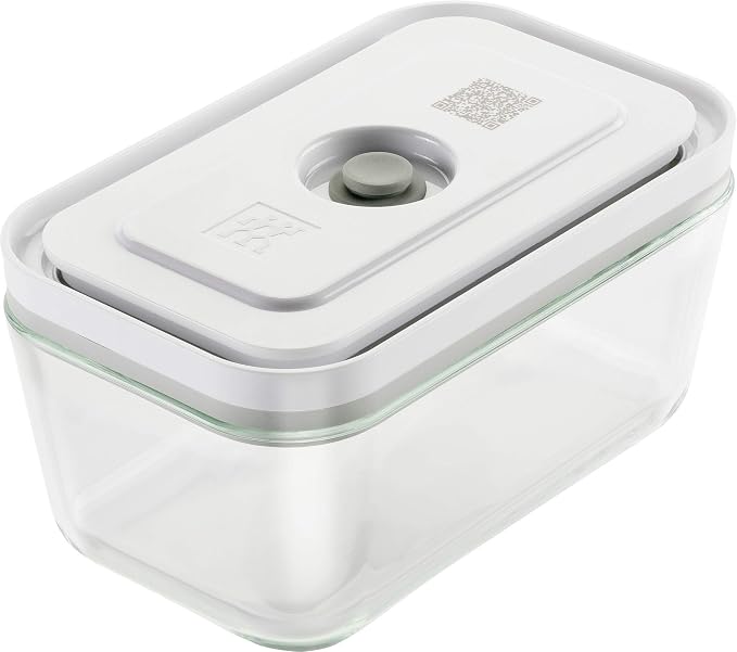 ZWILLING Fresh Save 36803-200 Fresh & Save Vacuum Glass Container, Medium Size, Airtight, Heat-resistant Glass Storage Container