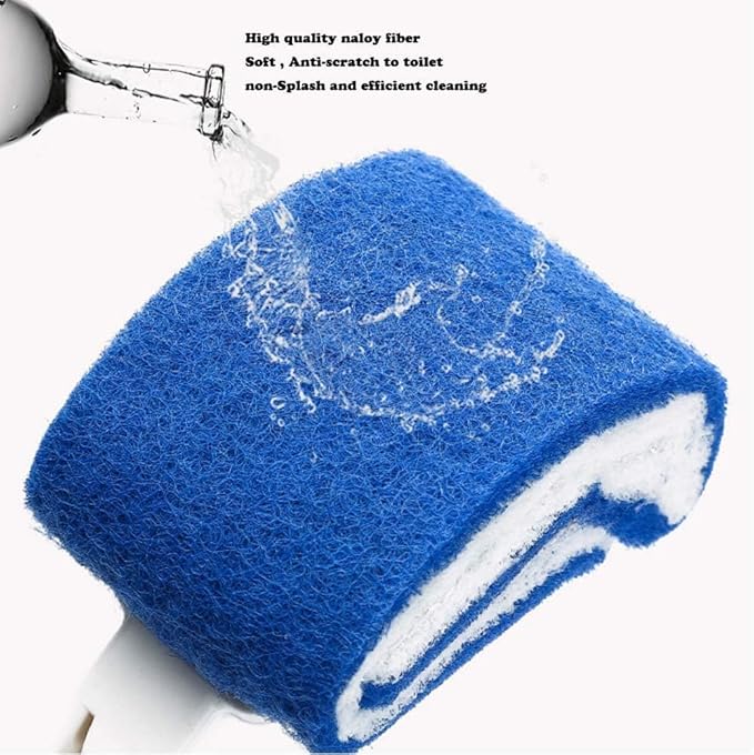 Toilet Brush Bowl Brush Bathroom Brush Under Rim Toilet Brush Scracth-Free Curved Good Grip Easy to use deep Cleaning No Scratching, Anti-Splashing Easy to Store (2pc White)