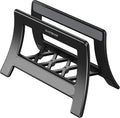 Cutting Board Holder, Cutting Board Rack Chopping Board Holder, Auto Width Adjustable Cutting Board Holder Stand for Countertop Counter Kitchen Cabinet pot lid holders (Black)