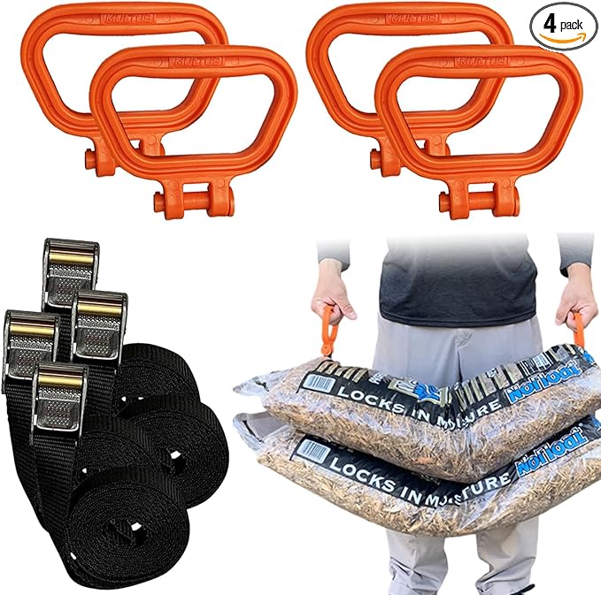 MULTUS Handle and Haul 1 Handle Moving Strap to Lift Carry Drag- 4 Pack
