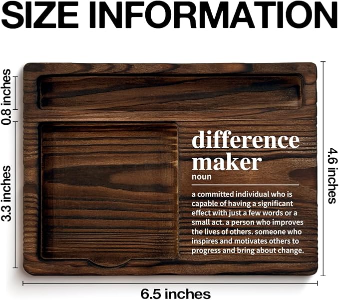 Difference Maker Gifts Sticky Note Holder Appreciation Gifts for Coworkers Mentor Boss Leader Difference Maker Definition Self-Stick Note Pad Holders Office Cubicle Decor