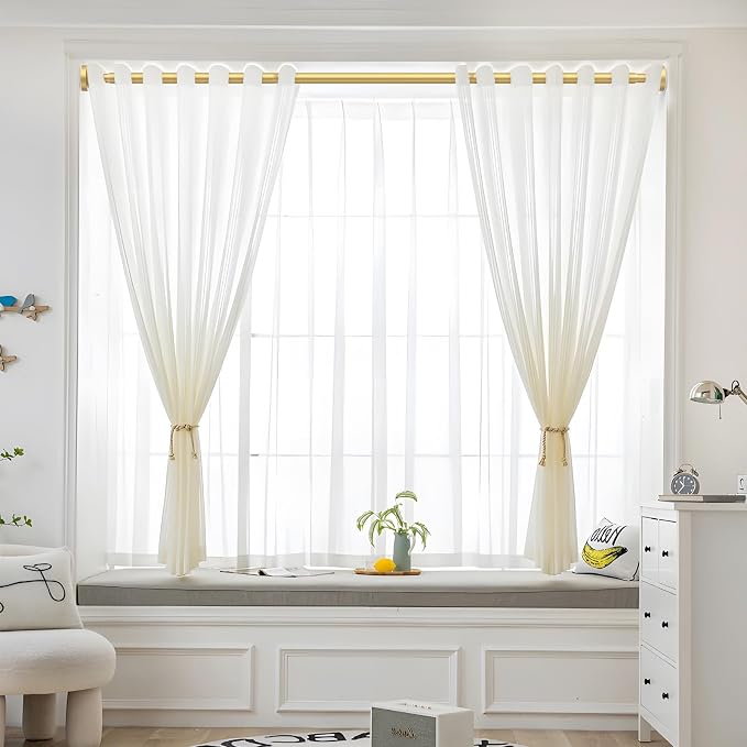 AIZESI Tension Curtain Rod 28 to 48 Inch, 1pcs Tension Rod 1 Inch Diameter Gold Small Shower Curtain Rod Adjustable Non-Drilling, Anti-Slip, Anti-Rust Spring Loaded Curtain Rods