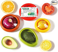 Set of 4 Saver and Tomato Holder - Reusable Storage Containers for Fridge - Fridge Organizer Ideal for Garlic, Onions, Lemons, and Potatoes
