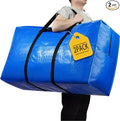 HAPPY CHEERS Extra Large Storage Bags, 41 Gallon XXL Jumbo Large Moving Bags Heavy Duty, Storage Totes Moving Boxes Supplies for College, Foldable Duffle Bag for Travel, 38x23x11inch - 2PACK