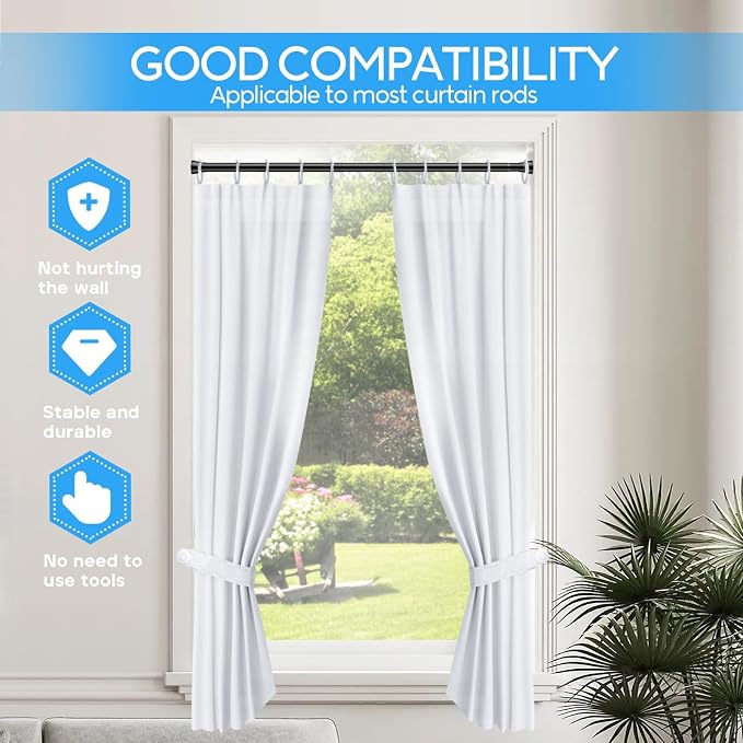 Shower Tension Curtain Rod Black 45 to 77 Inch Spring Tension Curtain Rod Shower Rod Non Slip Shower Curtain Rod No Drilling 1pcs for Windows Adjustable Tension Rods of Curtain Window Closet Kitchen