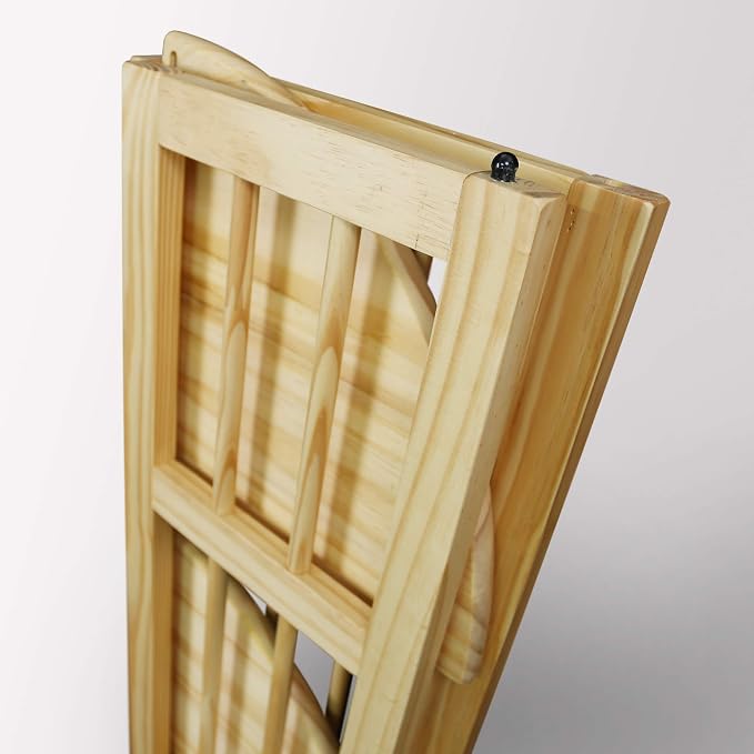 Casual Home 4-Shelf Corner Folding Bookcase, Natural