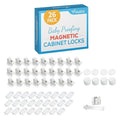 Vmaisi ChildProof Magnetic Cabinet Locks (26 Locks and 4 Keys) | Keeps dangerous things away from kids
