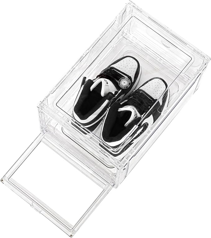 MMBABY 1 Pack Acrylic Clear Shoe Storage Box Shoe Box Clear 78-01