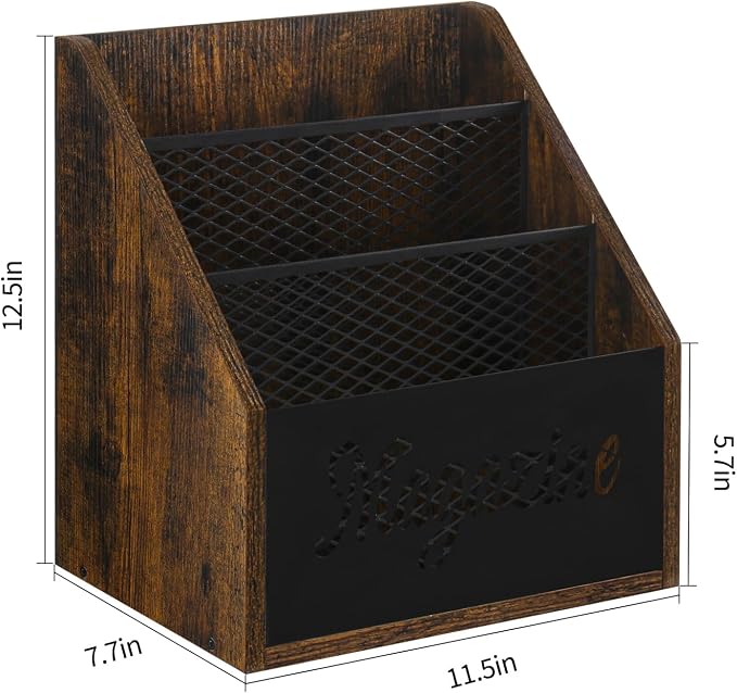 YINMIT Magazine Holder, Stepped 3 Tier Magazine Rack Floor | Magazine Storage Basket, Folder Organizer Bin for Magazines, Books, Newspapers