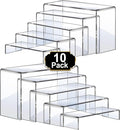 Aheroi Acrylic Risers Display Stands, Acrylic Stands for Display 10Pcs 2Set | Riser Display Shelf Clear Display Stands Set, Dessert display Shelves, Food Table Cupcake Stand Display Case(7"L~8"L~9"L)