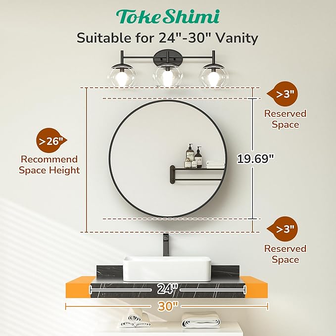 TokeShimi 20 Inch Round White Framed Medicine Cabinet for Bathroom with Vanity Mirror Small Metal Bathroom Mirrored Cabinet for Wall Mounted Only Circle Farmhouse Medicine Cabinet Detachable Shelves