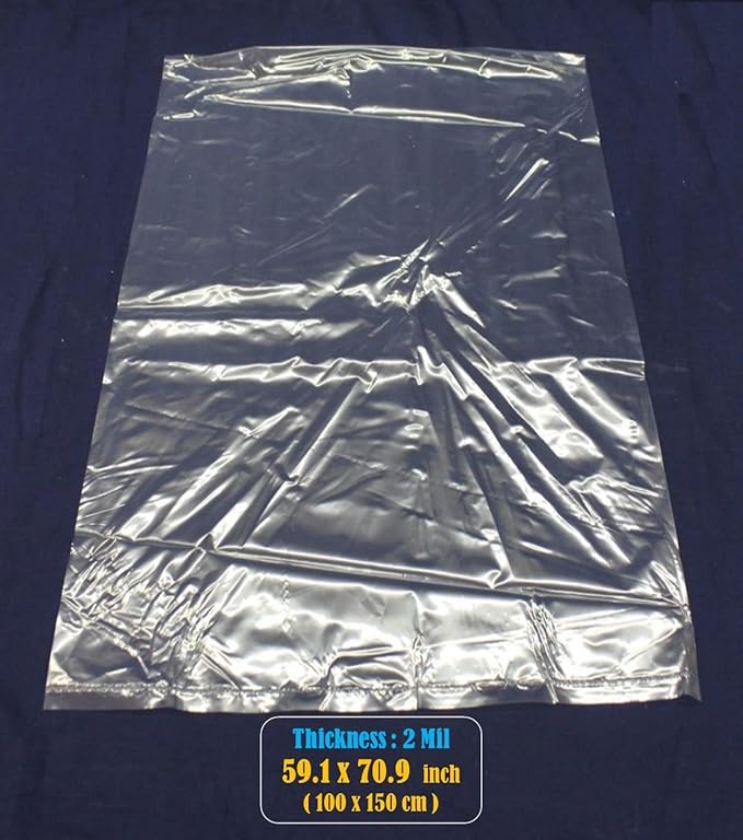 Extra Large Storage Bags 59x71 Inches Huge Plastic Bags for Furniture, Big Luggage, Industry Equipments, Business and Agriculture Use (5 pcs)