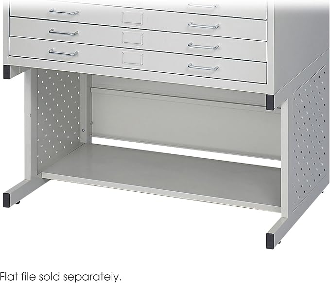 Safco 4971LG Facil Flat File High Base for 4969LG Small File, Sold Separately, Light Gray