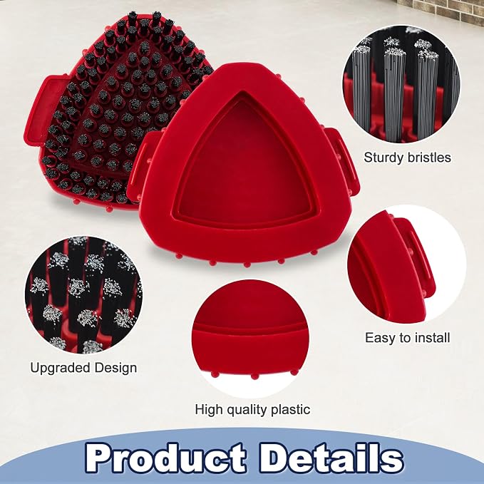 Scrubber Mop Head for Ocedar, Upgrade Scrub Brush for Ocedar, Spin Mop Scrub Brush Head for O Cedar RinseClean 2-Tank, More Bristles Scrub Brush Attachment for Bathroom