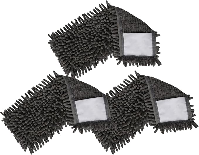 MASTERTOP Professional Chenille Microfiber Mop Pad Set - Mop Refill, Microfiber Mop Head, Mop Replacement Pads, Machine Washable, 3pcs, Only for ASIN B07G42MS96, B09XHQ3FYF