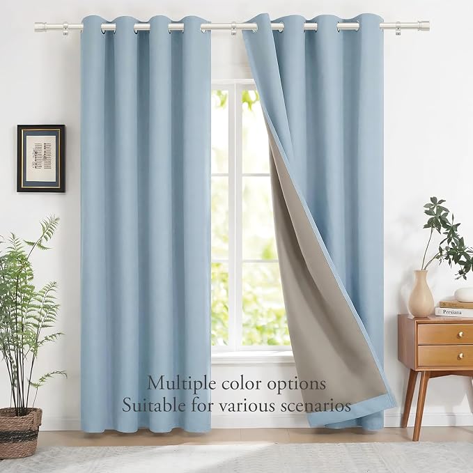 Byondeth Curtain Rods for Windows 16 to 120 Inches Adjustable Length 1 Inch Diameter Window Curtain Rod with Aluminium End Cap, Brushed Nickel