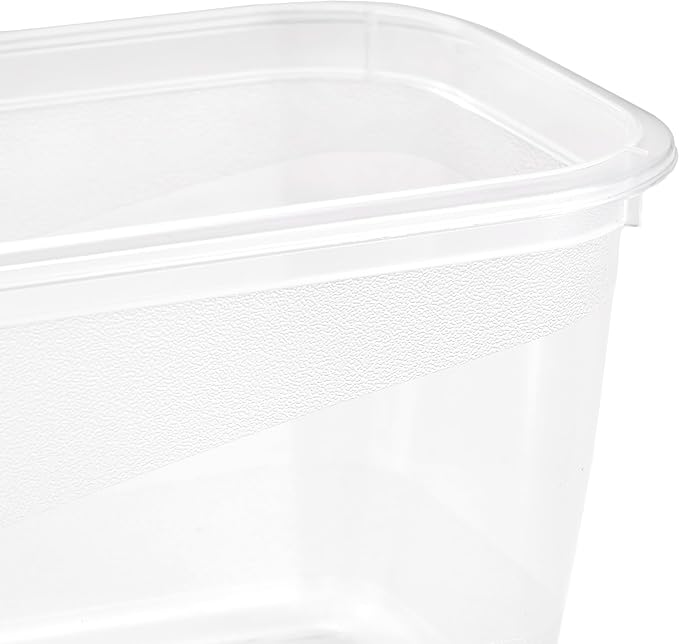 keeeper Fredo Fresh Food Storage Containers Set of 4, 4 x 0.75 L, Crystal Grey (Transparent)