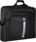 Goloni Garment Bag For Men Women Travel & Business,Hanging Clothes & Multiple Compartment,Waterproof Foldable Suit Bag Black