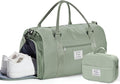 Gym Bags Womens Mens with Shoes Compartment and Wet Pocket Travel Duffel Bags for Women for Plane Sport Gym Tote Bags with Toiletry Bags Waterproof Weekend Overnight Carry on Bag Hospital Holdalls