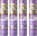 9.45 Inch Large Surface Lint Roller Refills, Fits 9.45" Supersize Lint Rollers with 1.5" ID, 320 Easy Tear Sheets (Pack of 4), Sticky Lint Roller Sheets, Replacement Lint Roller Refill