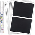 ONUPGO Chalkboard Labels (48 Pack), Reusable Blackboard Stickers, Waterproof Chalkboard Sticker for Jars, Parties Decoration, Craft Rooms, Weddings, Storage, Organize Your Home & Kitchen(4"x3")