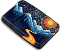 Maicican RFID Blocking Aluminum Credit Card Holder | Slim Metal Wallet for Women & Men, Business Card Case for Travel, Fits Front Pocket, Card holder wallet - Sun